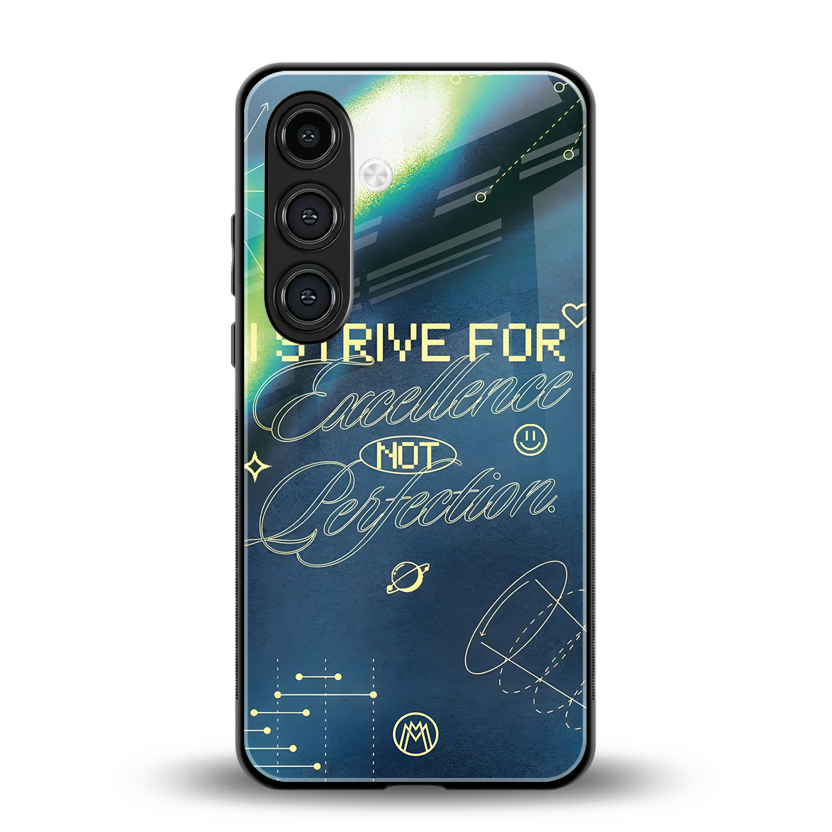 strive on back phone cover | glass case for samsung galaxy s25 plus