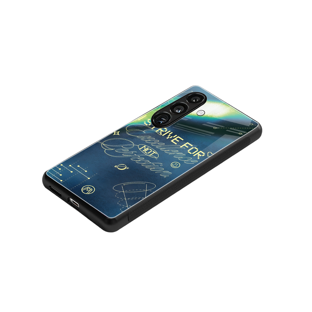 strive on back phone cover | glass case for samsung galaxy s25 plus