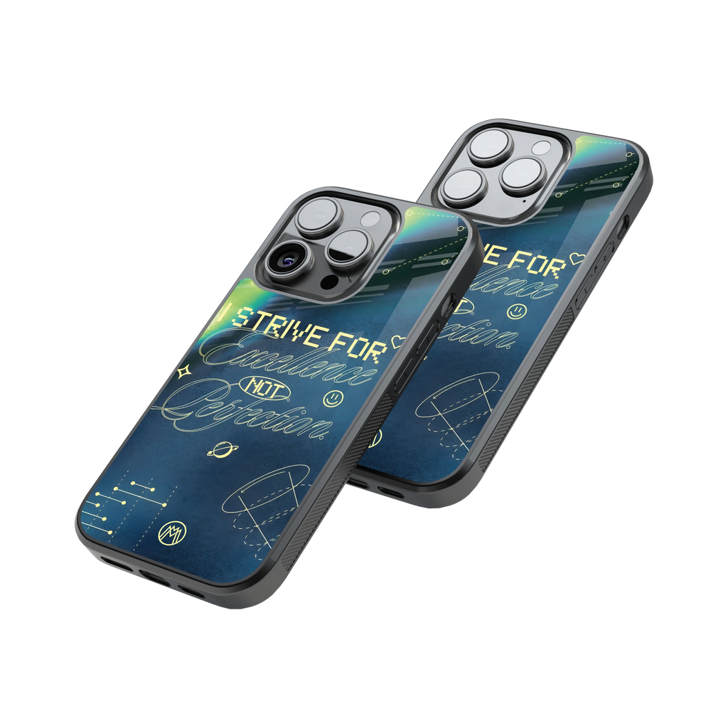 Protective Glass Back Phone Case Compatible with iPhone, Samsung, OnePlus, Pixel & More