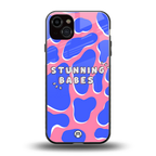 stunning babes back phone cover | glass case for iphone 15 plus