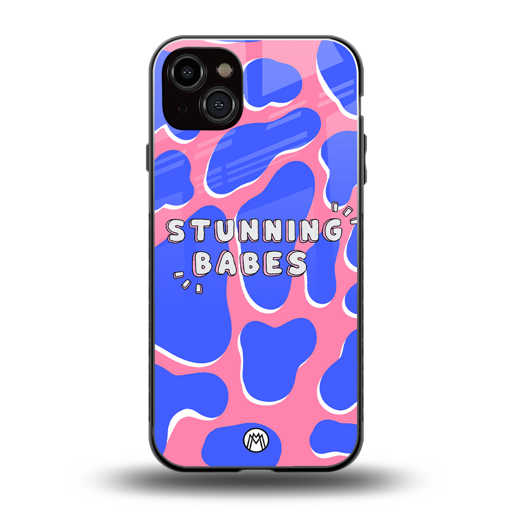 stunning babes back phone cover | glass case for iphone 14 plus