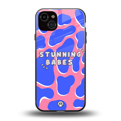 stunning babes back phone cover | glass case for iphone 14 plus