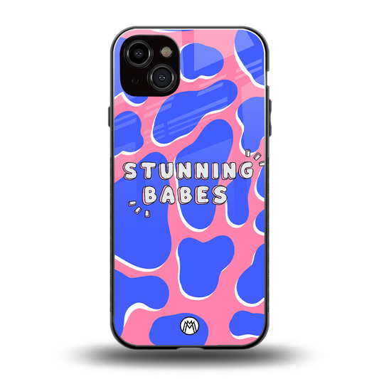 stunning babes back phone cover | glass case for iphone 14 plus