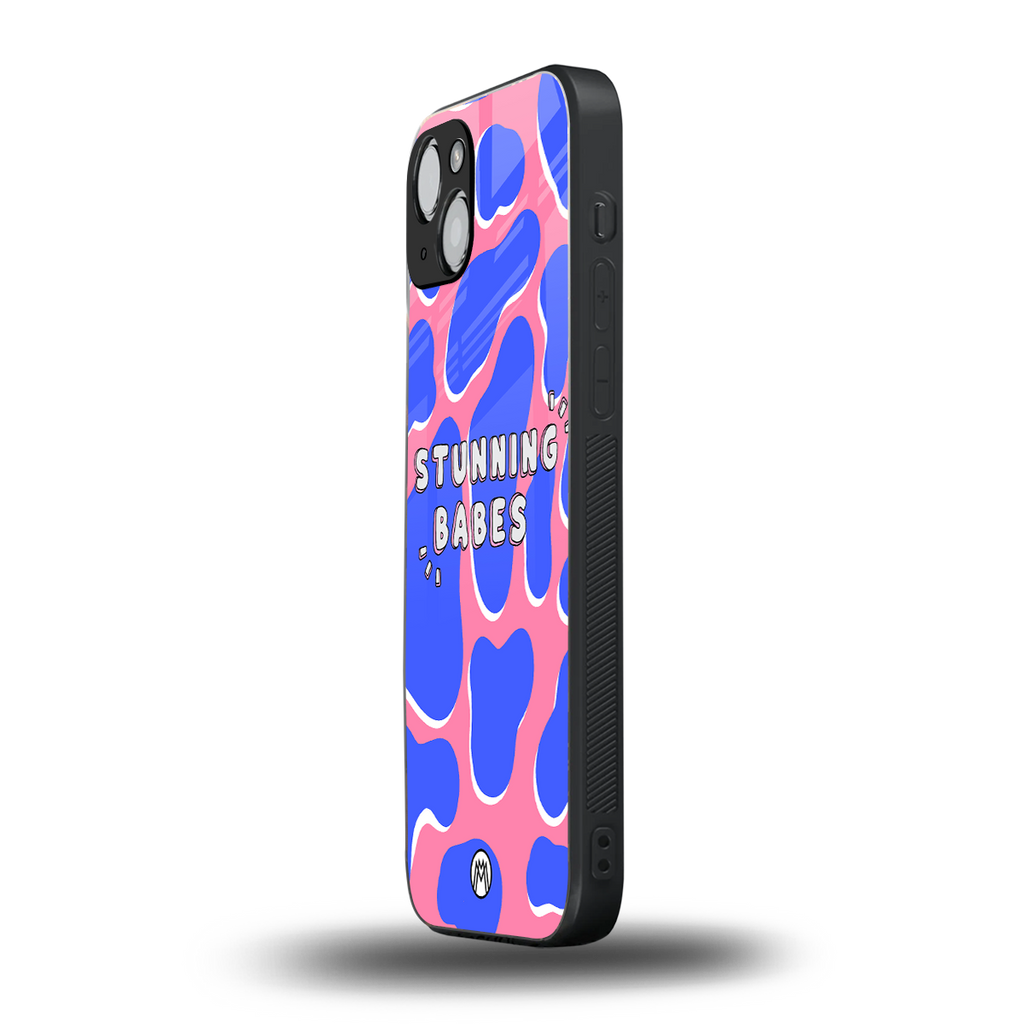stunning babes back phone cover | glass case for iphone 14 plus