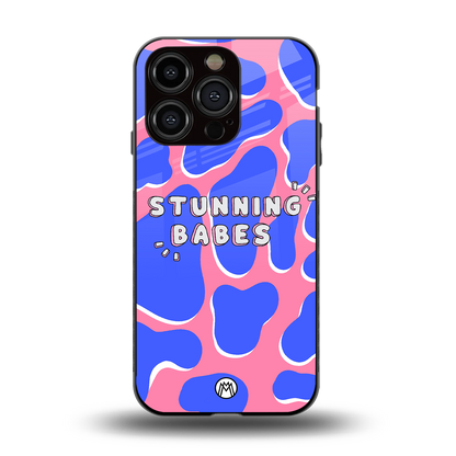 stunning babes back phone cover | glass case for iphone 15 pro