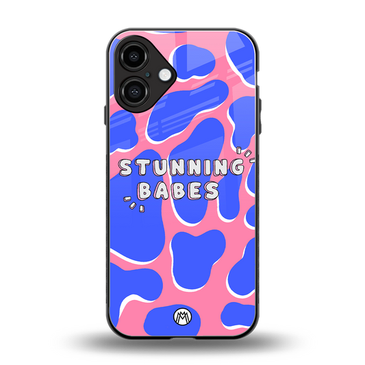 stunning babes back phone cover | glass case for iphone 16 plus