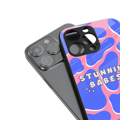 stunning babes back phone cover | glass case for iphone 14