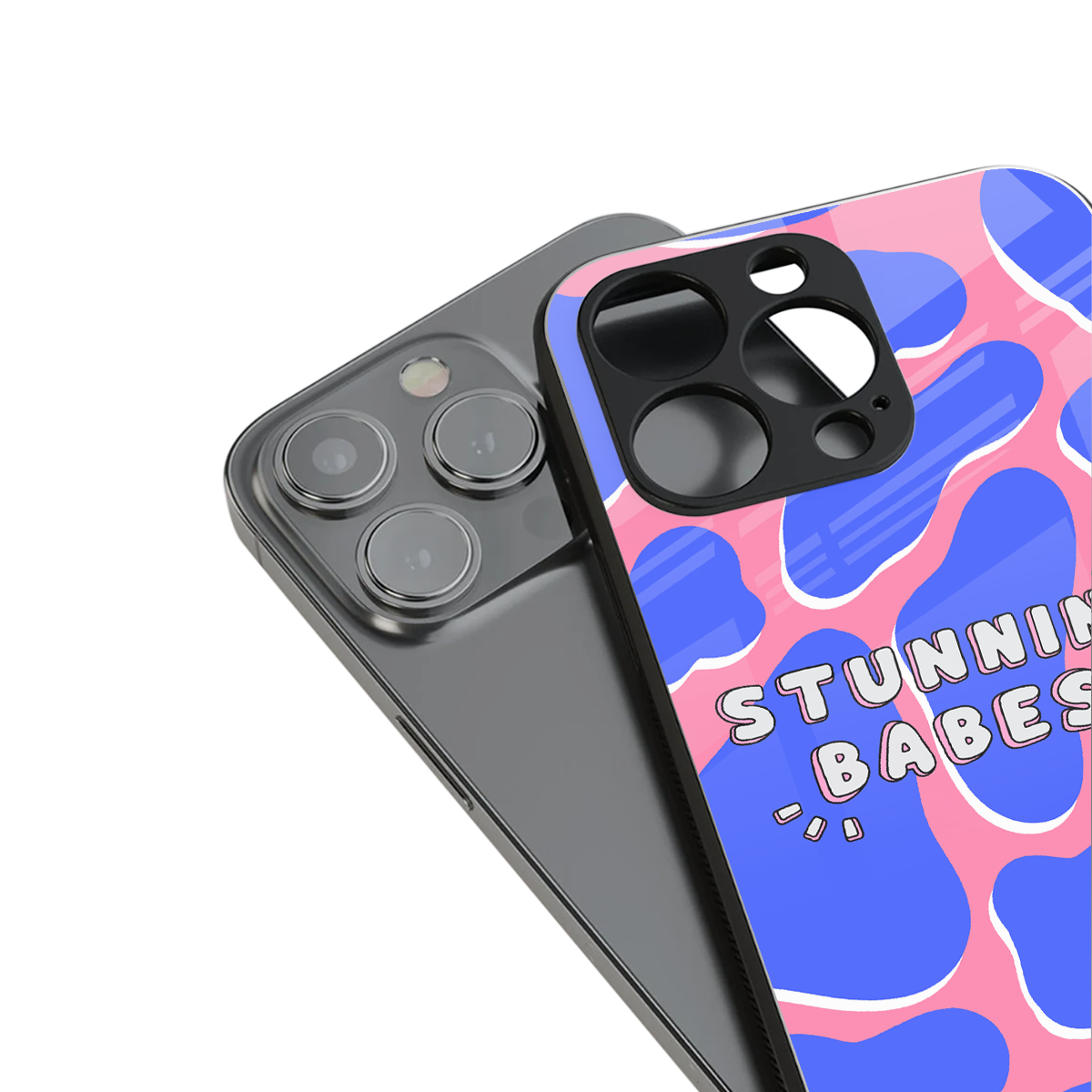 stunning babes back phone cover | glass case for iphone 16 plus