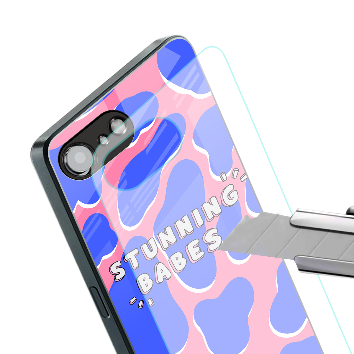 stunning babes back phone cover | glass case for iphone 16e