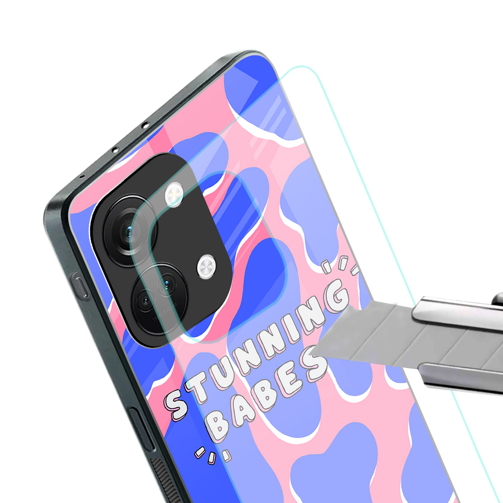 stunning babes back phone cover | glass case for oneplus nord 3