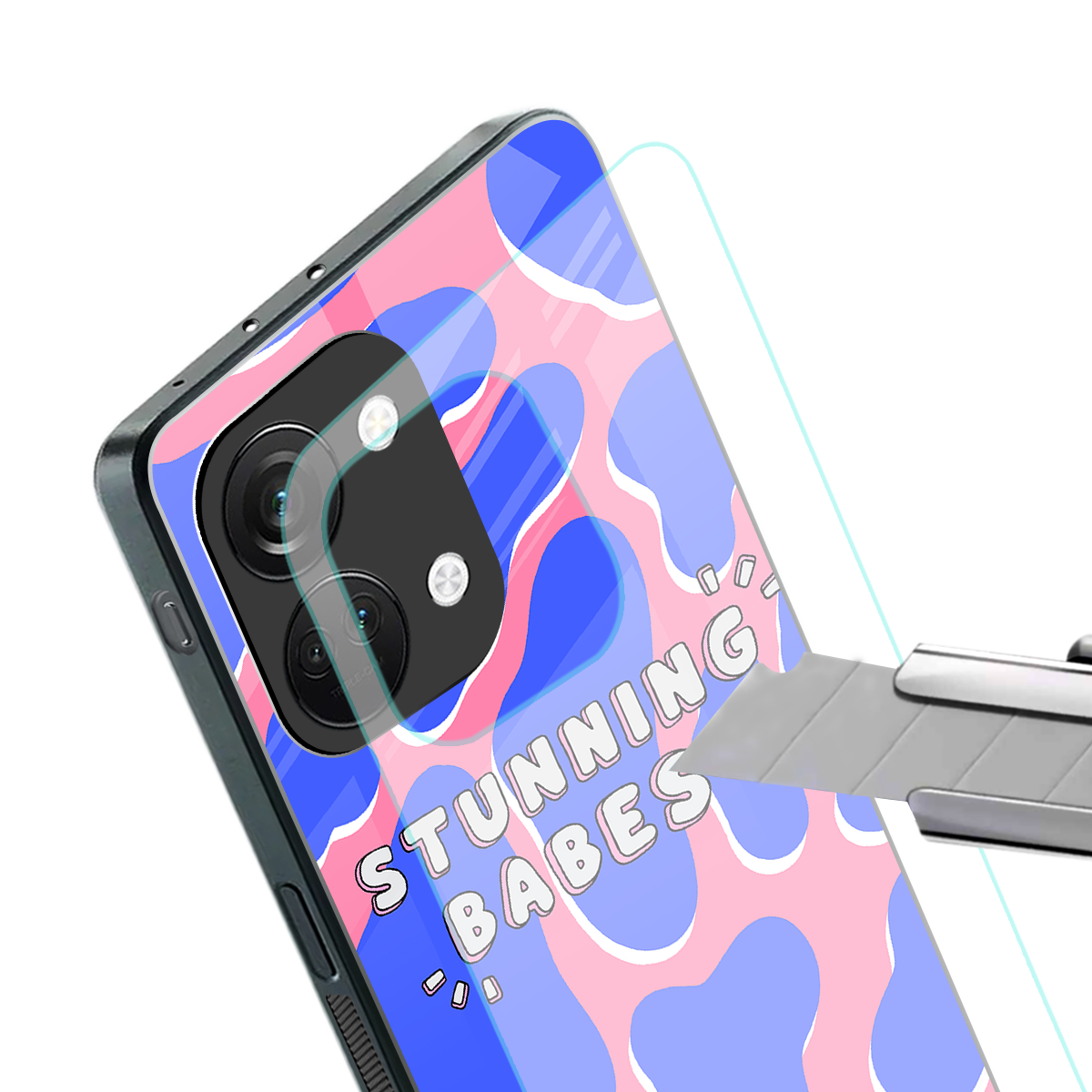stunning babes back phone cover | glass case for oneplus nord 3