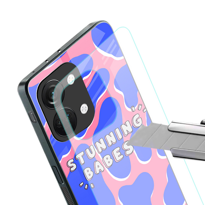 stunning babes back phone cover | glass case for oneplus nord 3