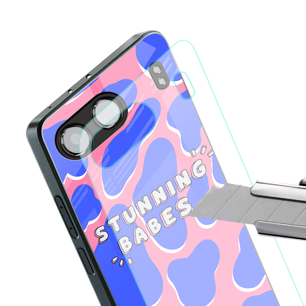 stunning babes back phone cover | glass case for oneplus nord 4