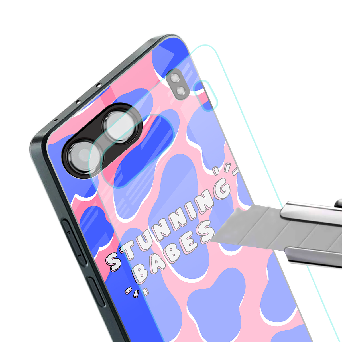 stunning babes back phone cover | glass case for oneplus nord 4