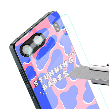 stunning babes back phone cover | glass case for oneplus nord 4