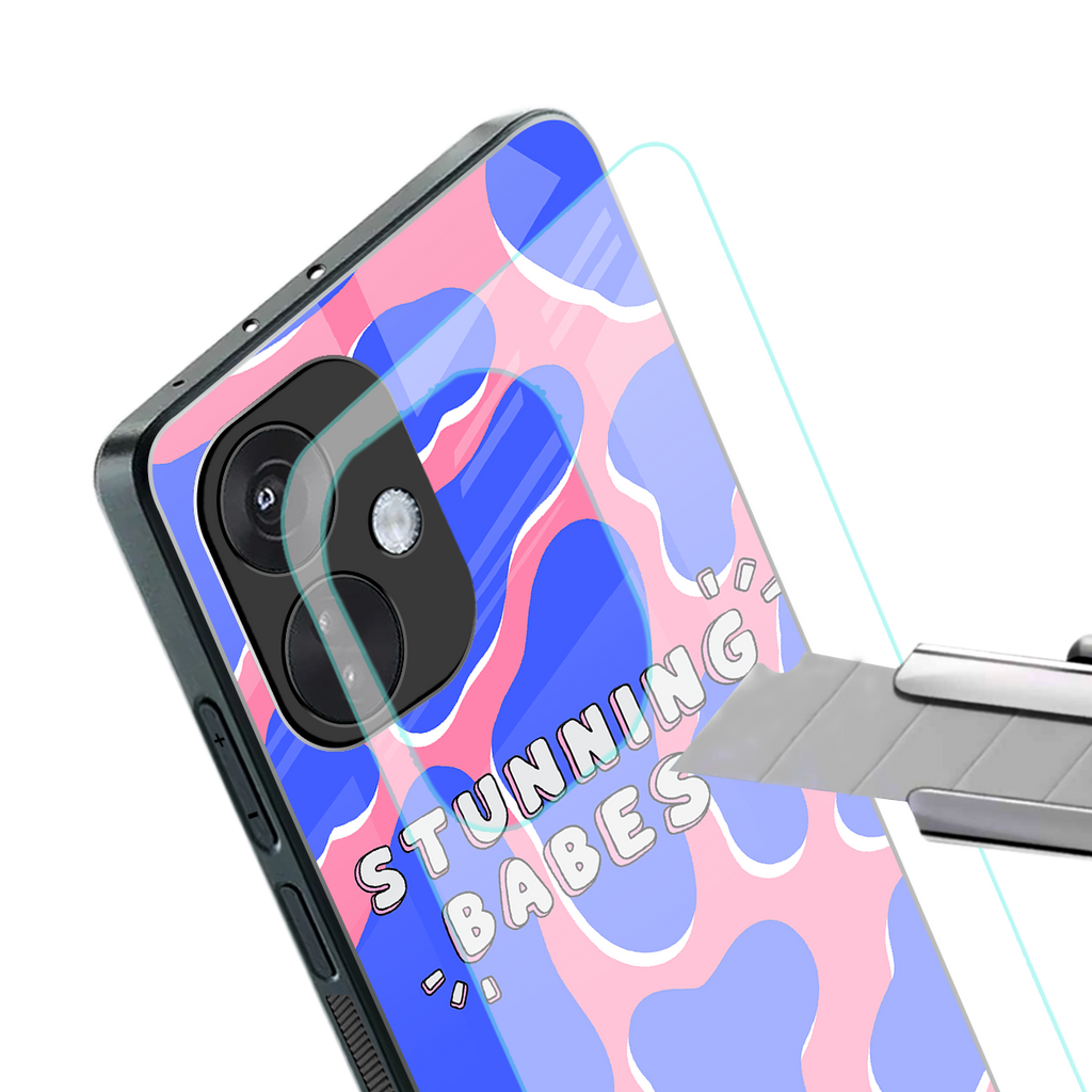 stunning babes back phone cover | glass case for oneplus nord ce 3