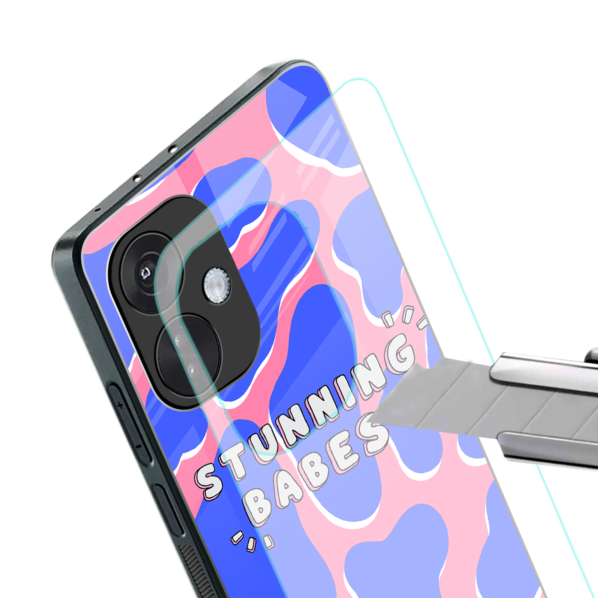 stunning babes back phone cover | glass case for oneplus nord ce 3
