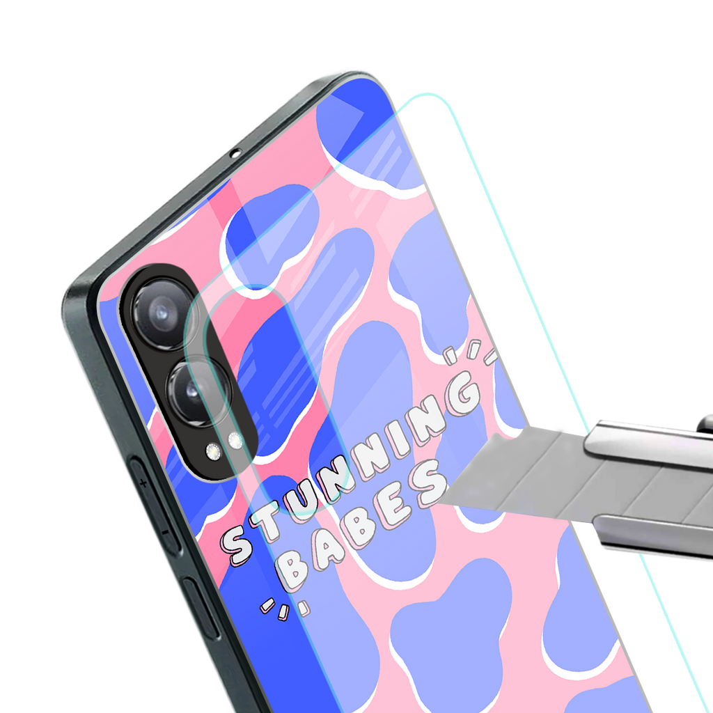 stunning babes back phone cover | glass case for oneplus nord ce 4 lite