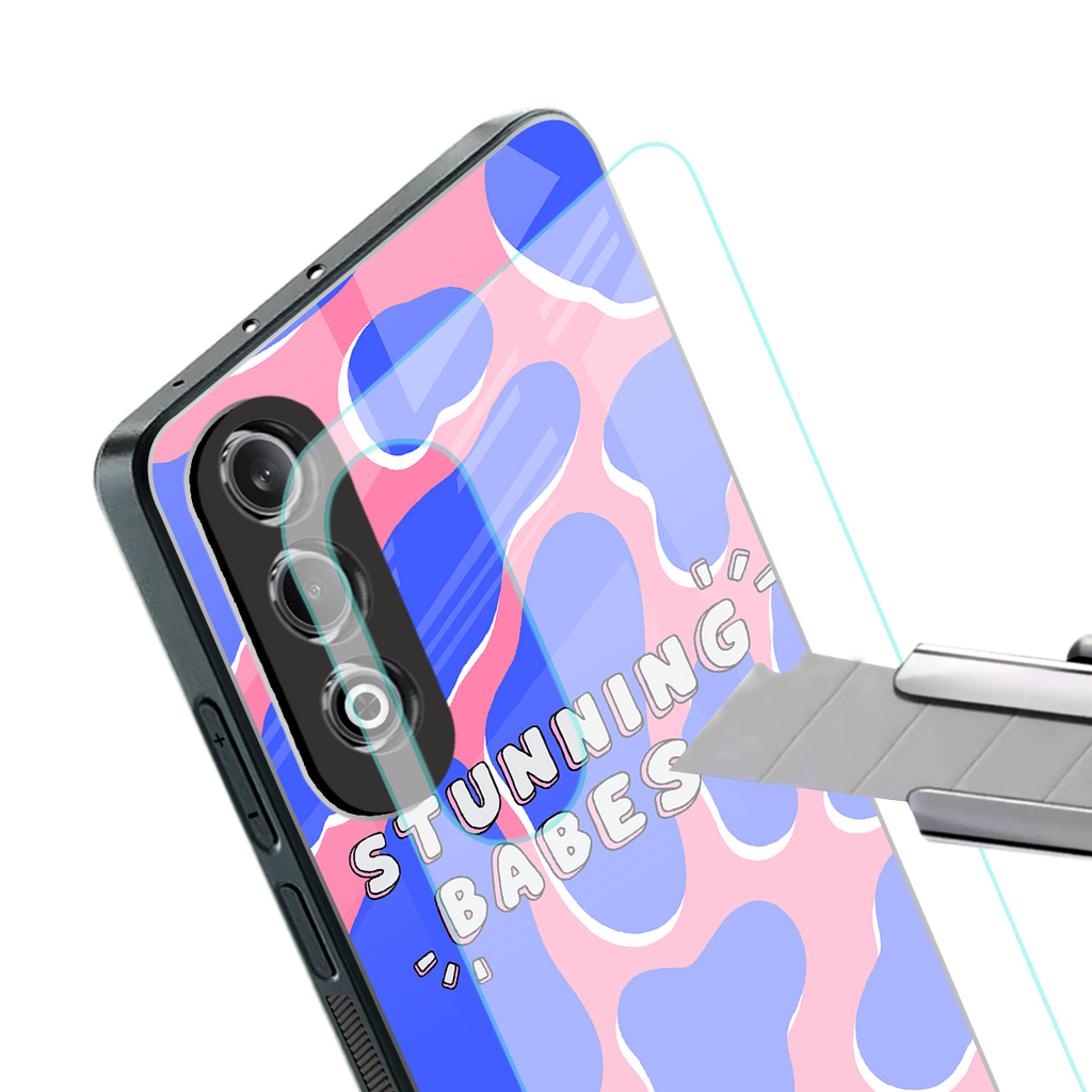 stunning babes back phone cover | glass case for oneplus nord ce 4