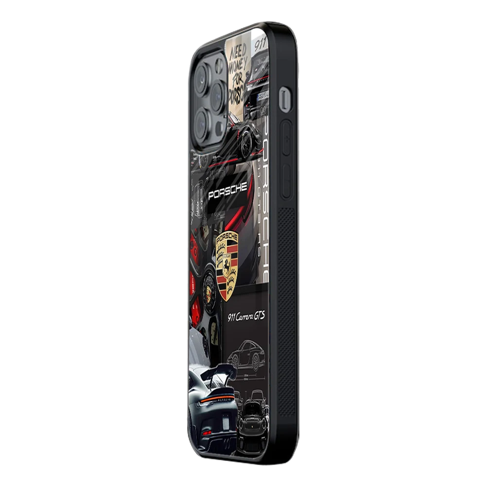 Slim Glass Back Phone Case for Multiple Brands iPhone, Samsung, Redmi, OnePlus, Oppo, Vivo
