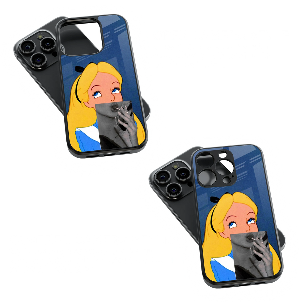 Trendy Glass Back Mobile Case for iPhone, Samsung, Redmi, OnePlus, Google Pixel, Motorola