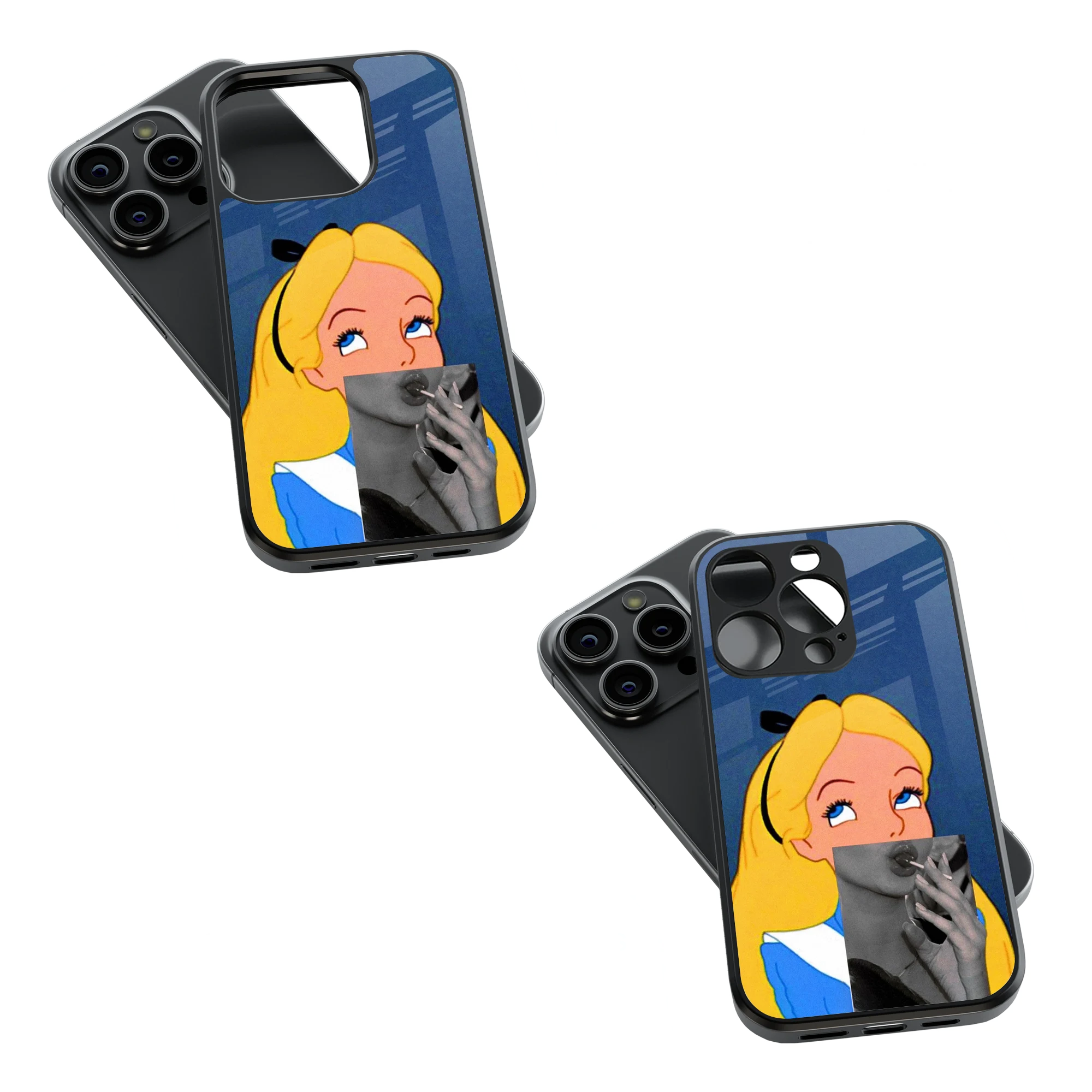 Trendy Glass Back Mobile Case for iPhone, Samsung, Redmi, OnePlus, Google Pixel, Motorola