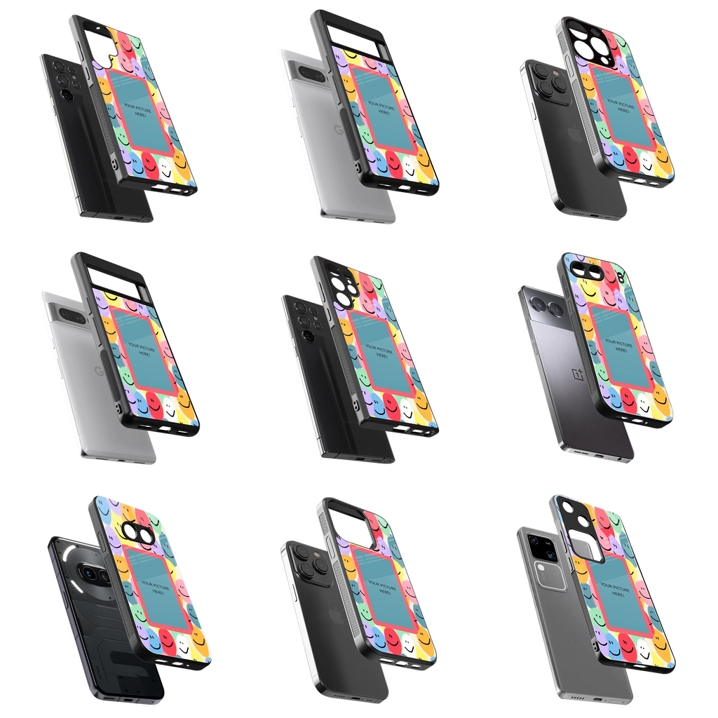 Polaroid Personalised Glass Phone Case