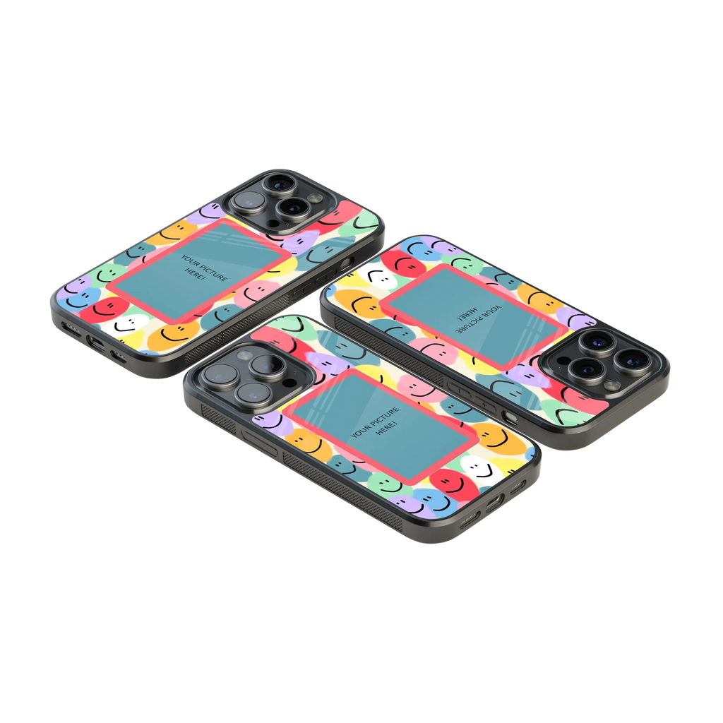 Polaroid Personalised Glass Phone Case