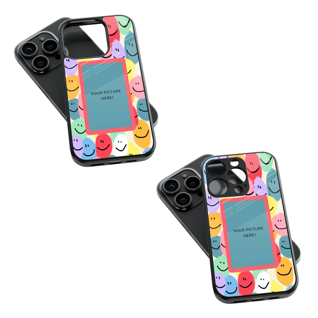 Polaroid Personalised Glass Phone Case