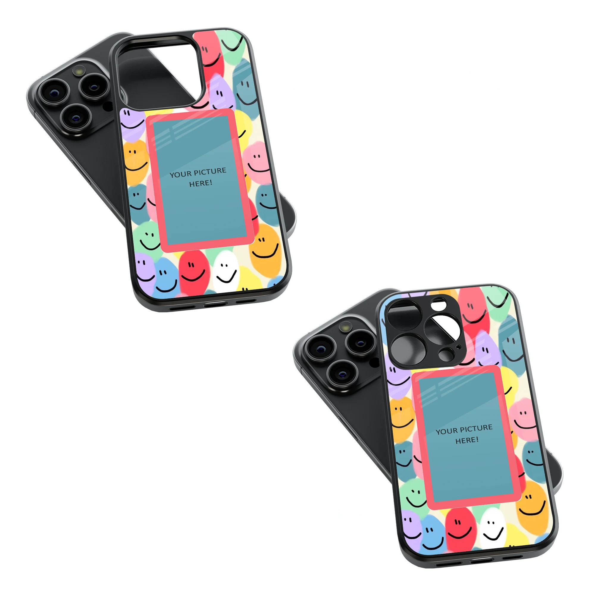 Polaroid Personalised Glass Phone Case