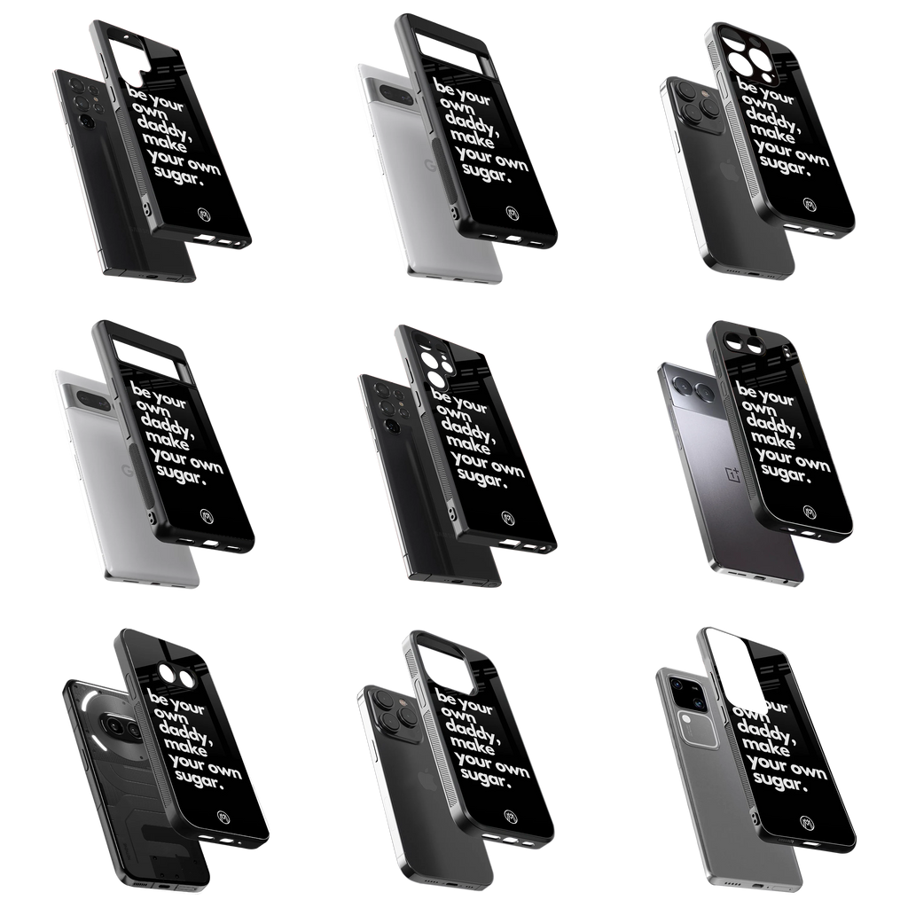 Durable Glass Back Mobile Case for iPhone, Samsung, OnePlus, Google Pixel, Redmi, Vivo, Oppo