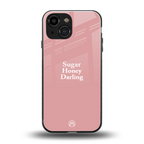 suger honey darling back phone cover | glass case for iphone 13 mini