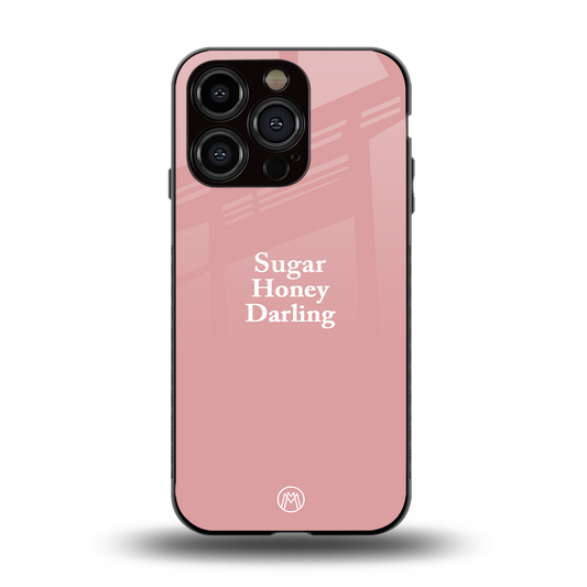 suger honey darling back phone cover | glass case for iphone 13 pro