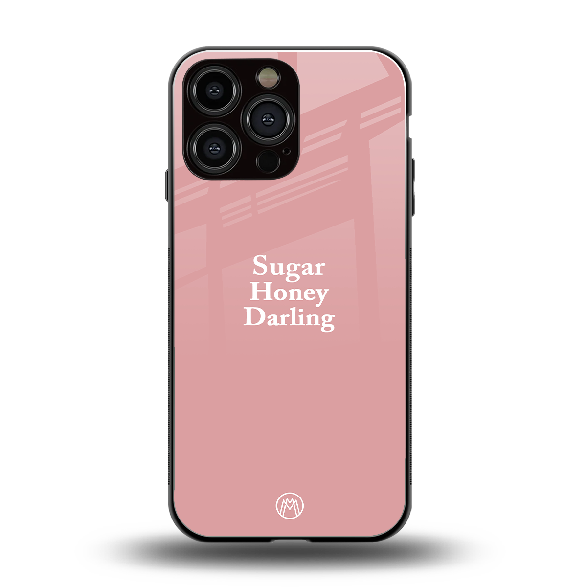 suger honey darling back phone cover | glass case for iphone 16 pro max