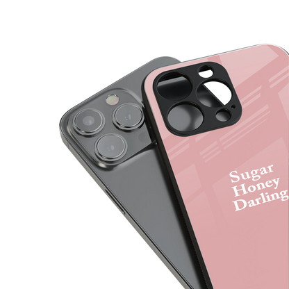suger honey darling back phone cover | glass case for iphone 13 pro max
