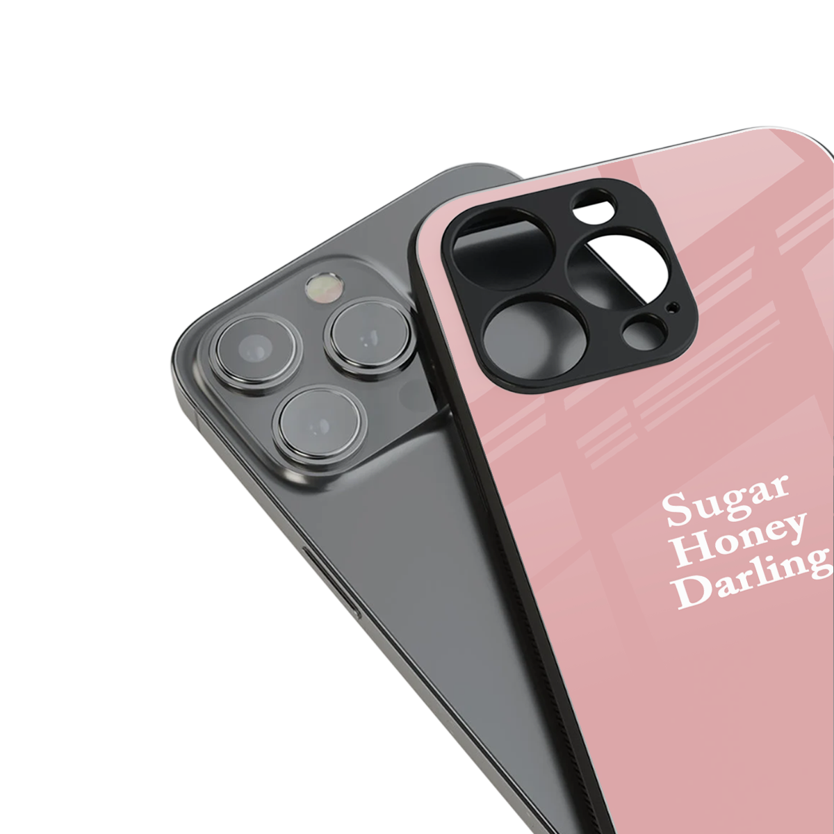 suger honey darling back phone cover | glass case for iphone 15 plus