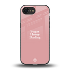 suger honey darling back phone cover | glass case for iphone 16e