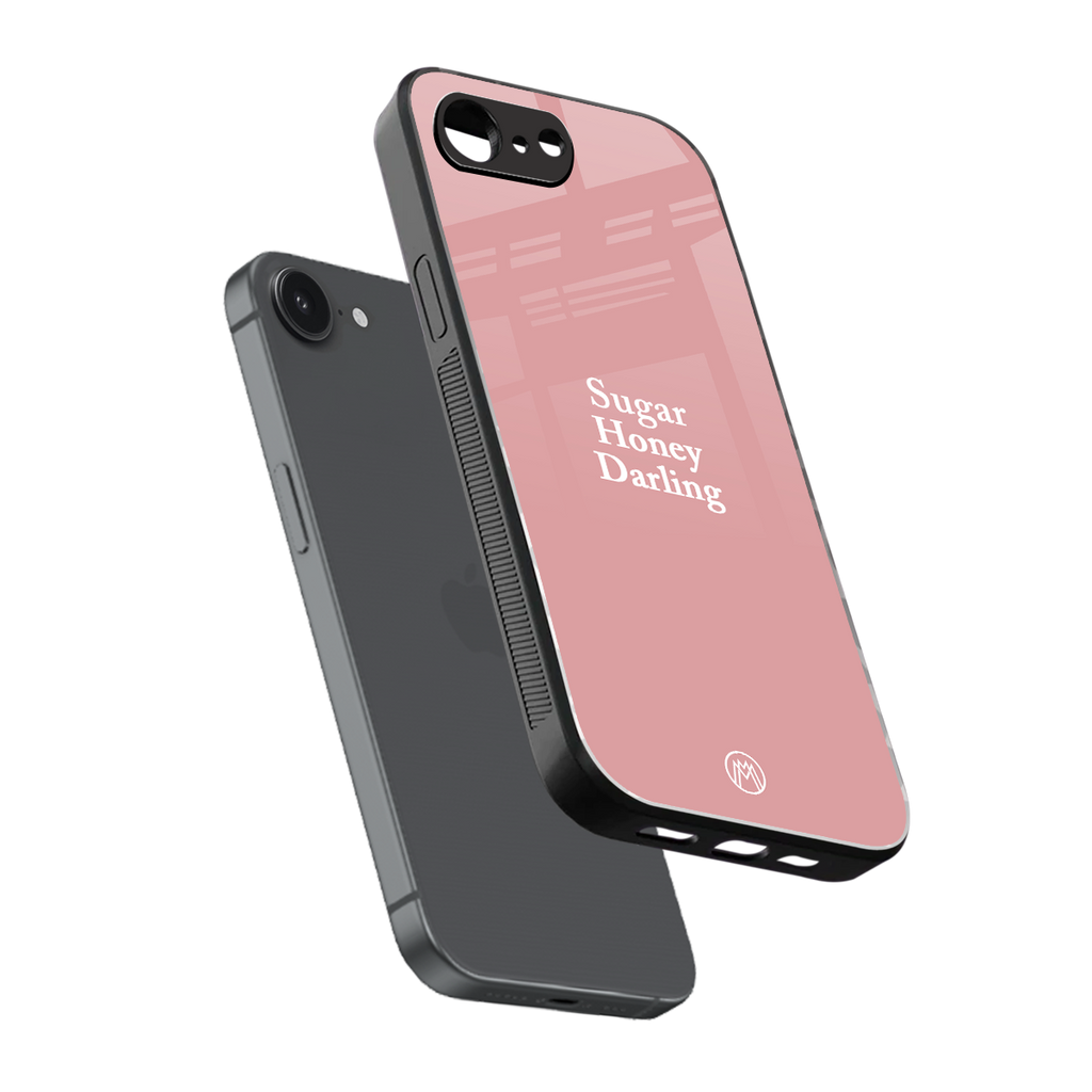 suger honey darling back phone cover | glass case for iphone 16e