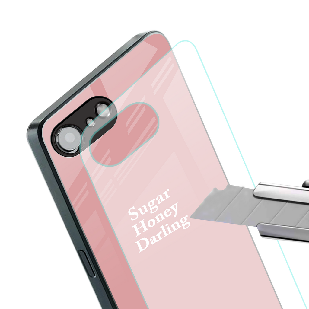 suger honey darling back phone cover | glass case for iphone 16e
