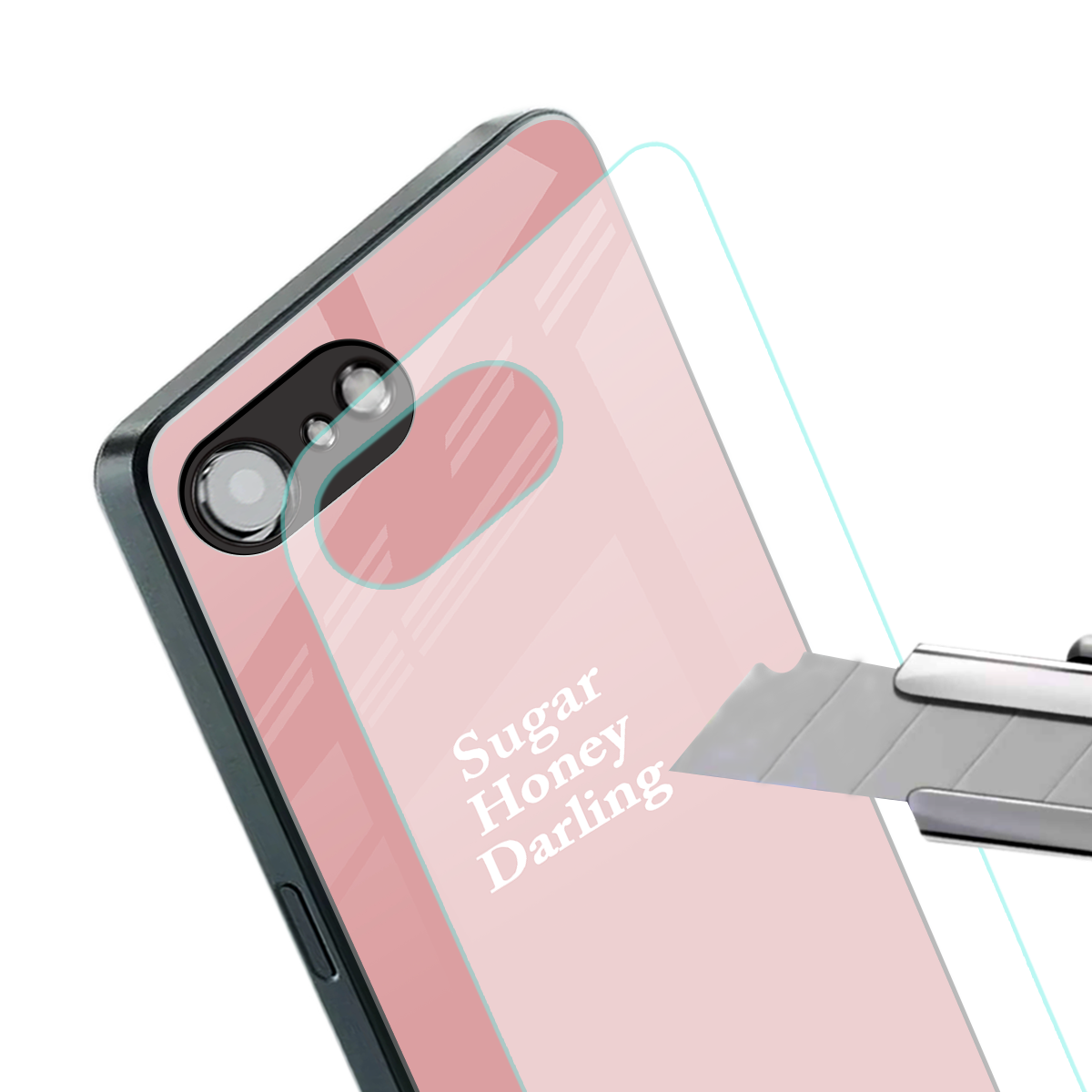 suger honey darling back phone cover | glass case for iphone 16e