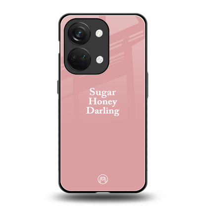 suger honey darling back phone cover | glass case for oneplus nord 3