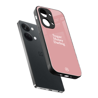 suger honey darling back phone cover | glass case for oneplus nord 3
