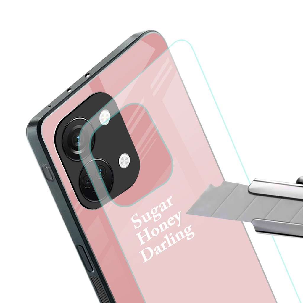 suger honey darling back phone cover | glass case for oneplus nord 3