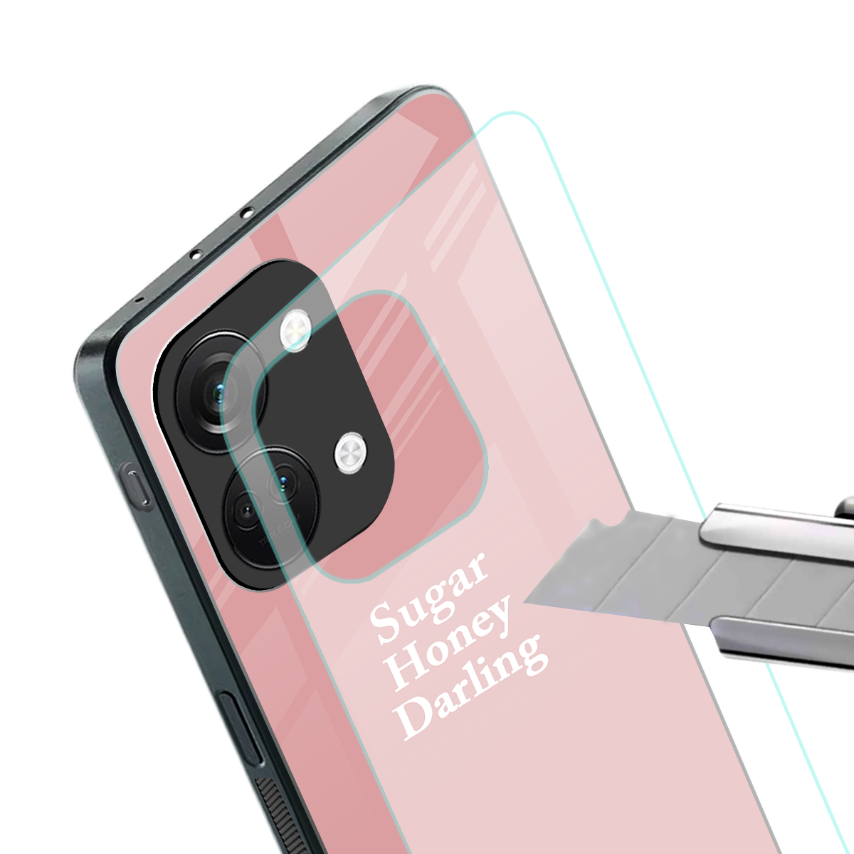 suger honey darling back phone cover | glass case for oneplus nord 3