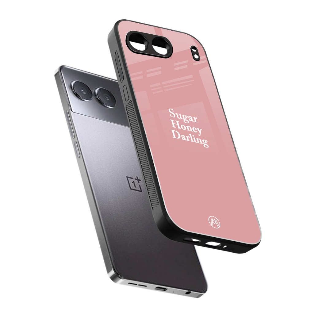 suger honey darling back phone cover | glass case for oneplus nord 4