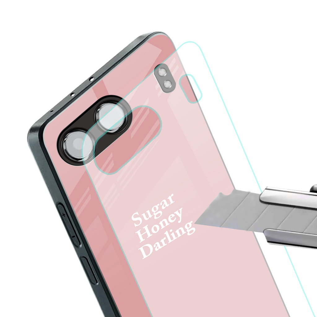 suger honey darling back phone cover | glass case for oneplus nord 4