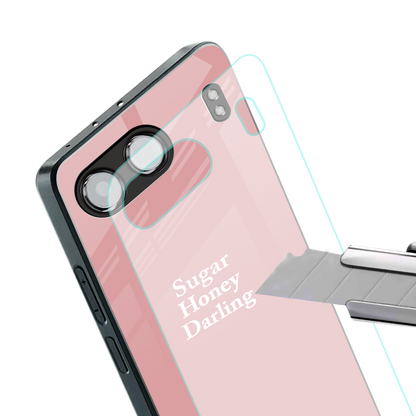 suger honey darling back phone cover | glass case for oneplus nord 4