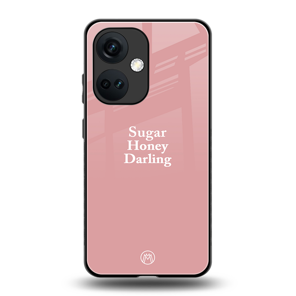 suger honey darling back phone cover | glass case for oneplus nord ce 3