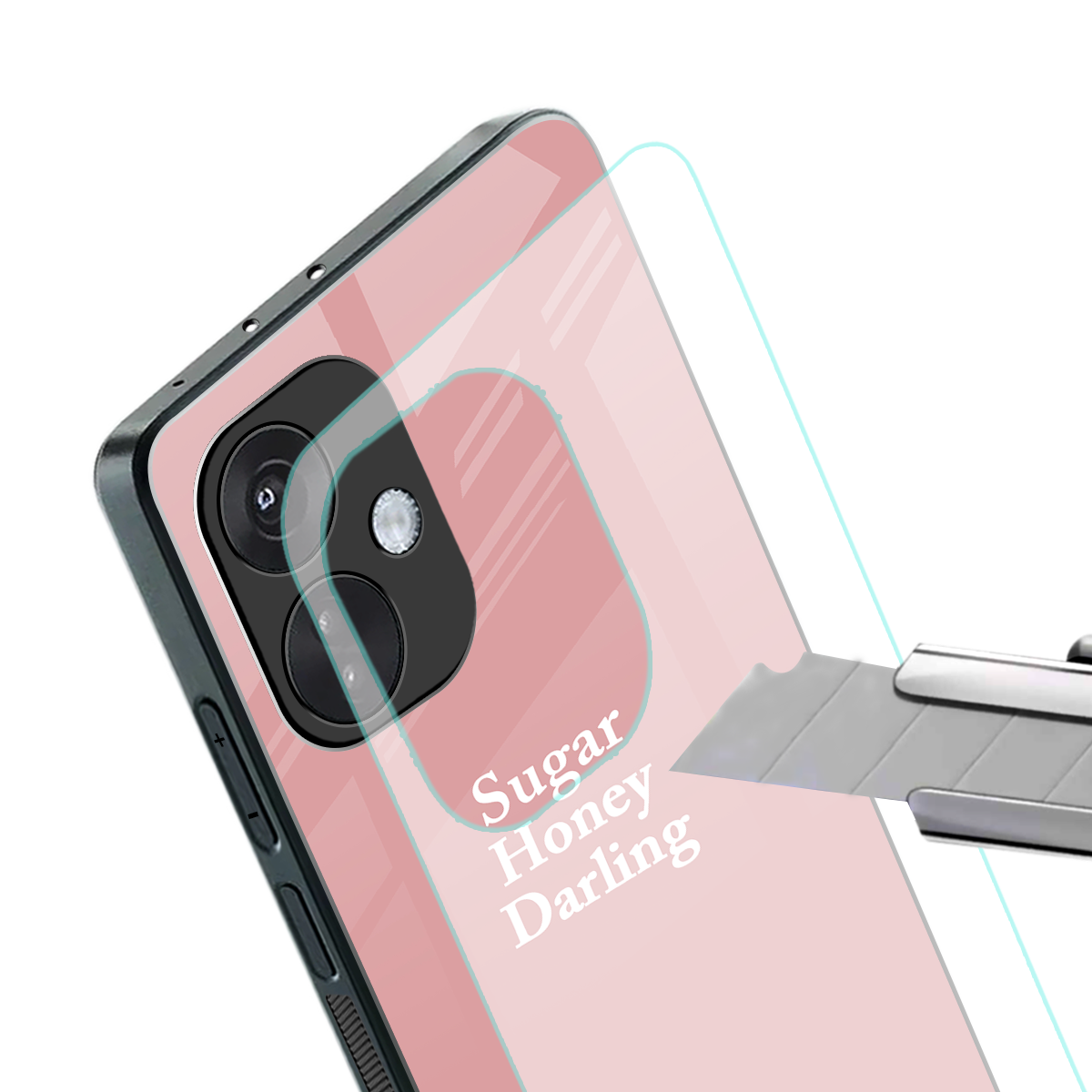suger honey darling back phone cover | glass case for oneplus nord ce 3
