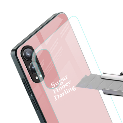suger honey darling back phone cover | glass case for oneplus nord ce 4 lite